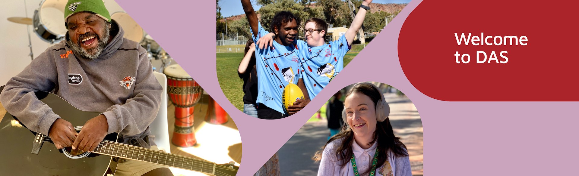 People supported by DAS — music, sport and community in Central Australia